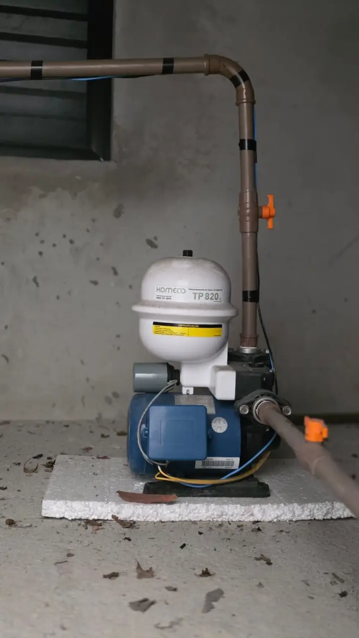 Pressurizador instalado